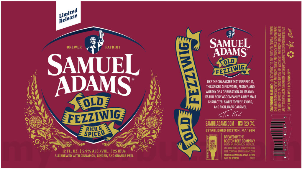 Samuel Adams Updating Old Fezziwig, OVP, Holiday White Ale & Winter Lager For 2024