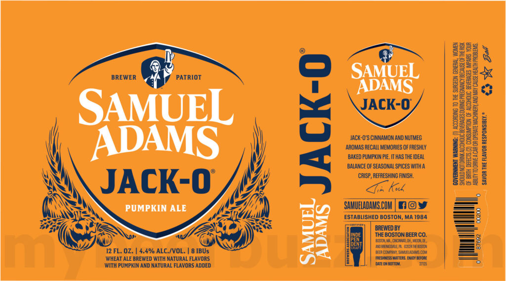 Samuel Adams Jack-O Pumpkin Ale Returning For 2024