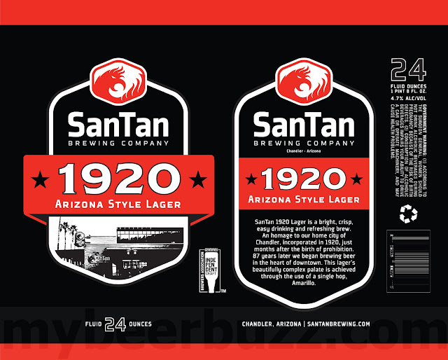 San Tan Adding 1920 Arizona Style Lager 24oz Cans