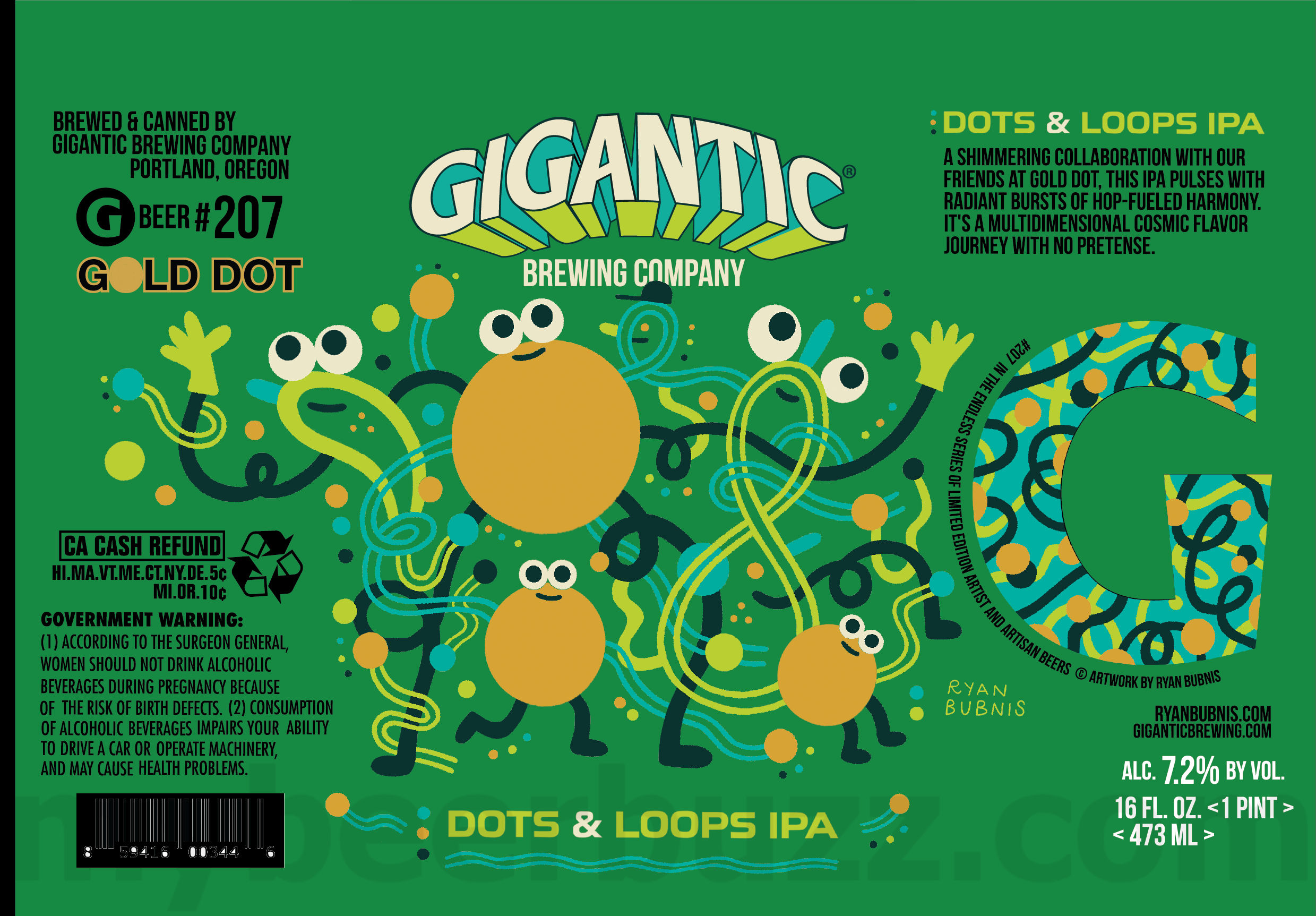 Gigantic Adding Dots & Loops IPA, Fever Dream, Royal Rosarian Lager Maibock, Swoon, Sunshine SUperstar & Wonder Crusher