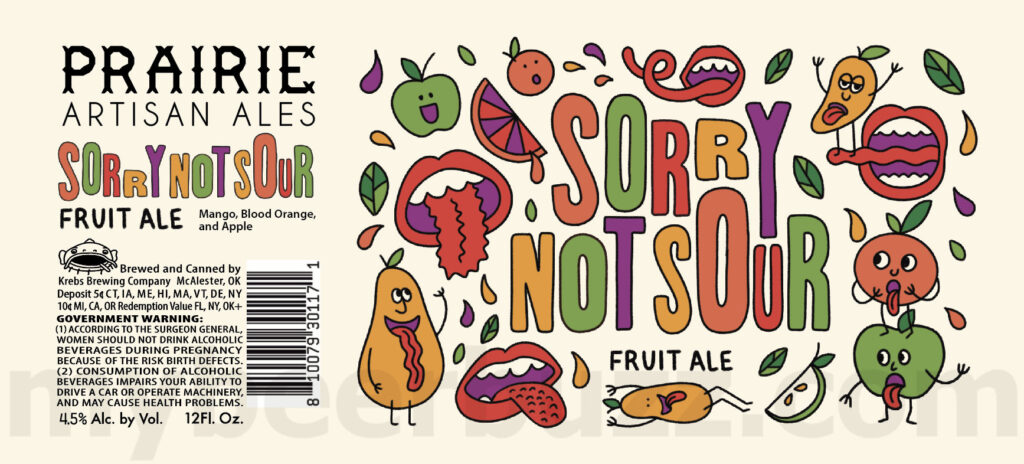 Prairie Artisan Ales Adding Sorry Not Sour & Pieces