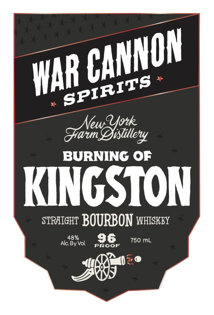 War Cannon Spirits Burning Of Kingston Straight Bourbon Whiskey