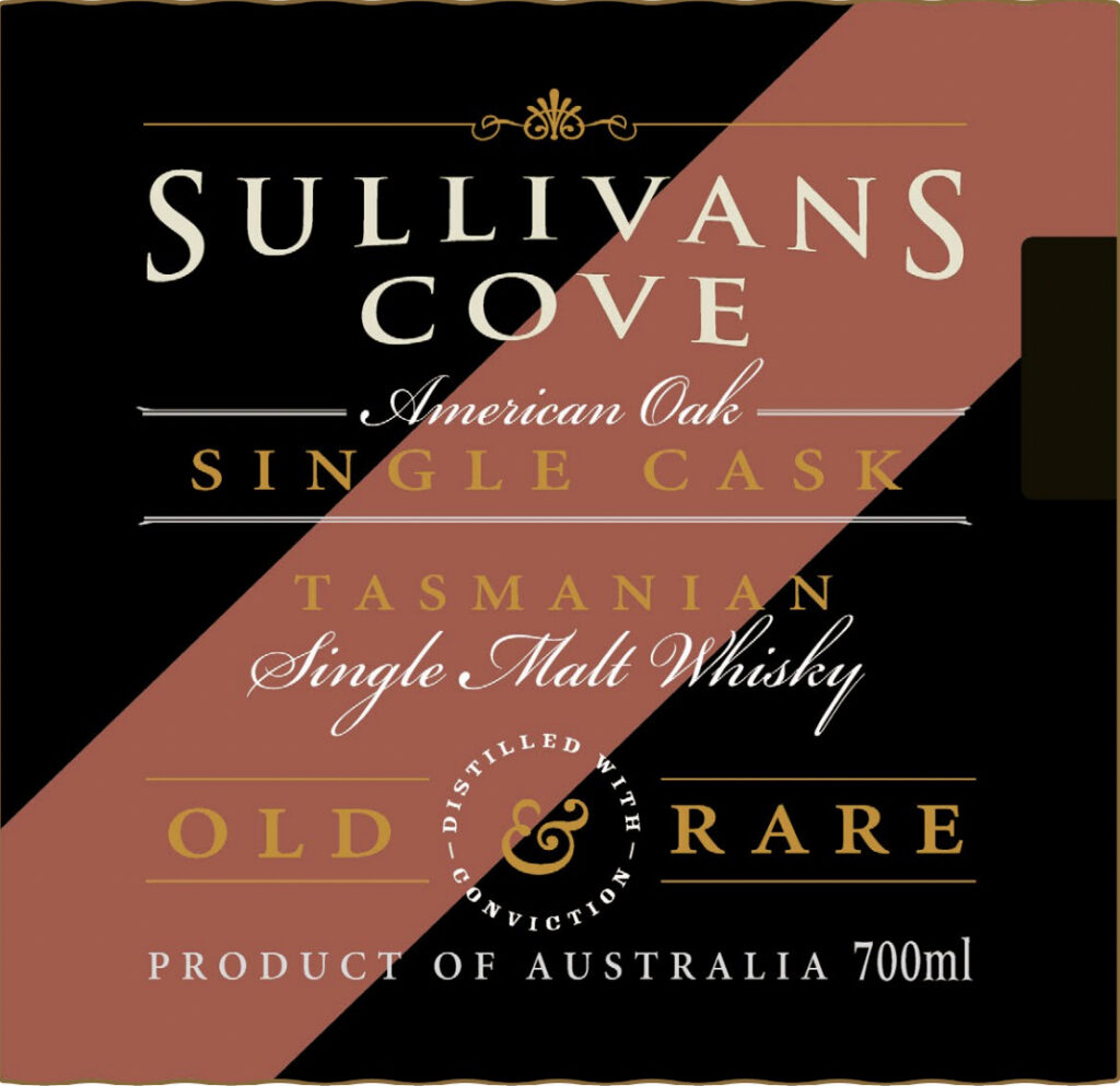 Sullivans Cove American Oak Single Cask Old & Rare Tasmanian Single Malt Whiskey