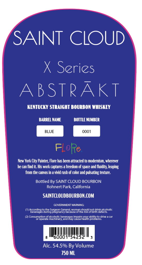 Saint Cloud X Series Abstrakt Blue Kentucky Straight Bourbon Whiskey