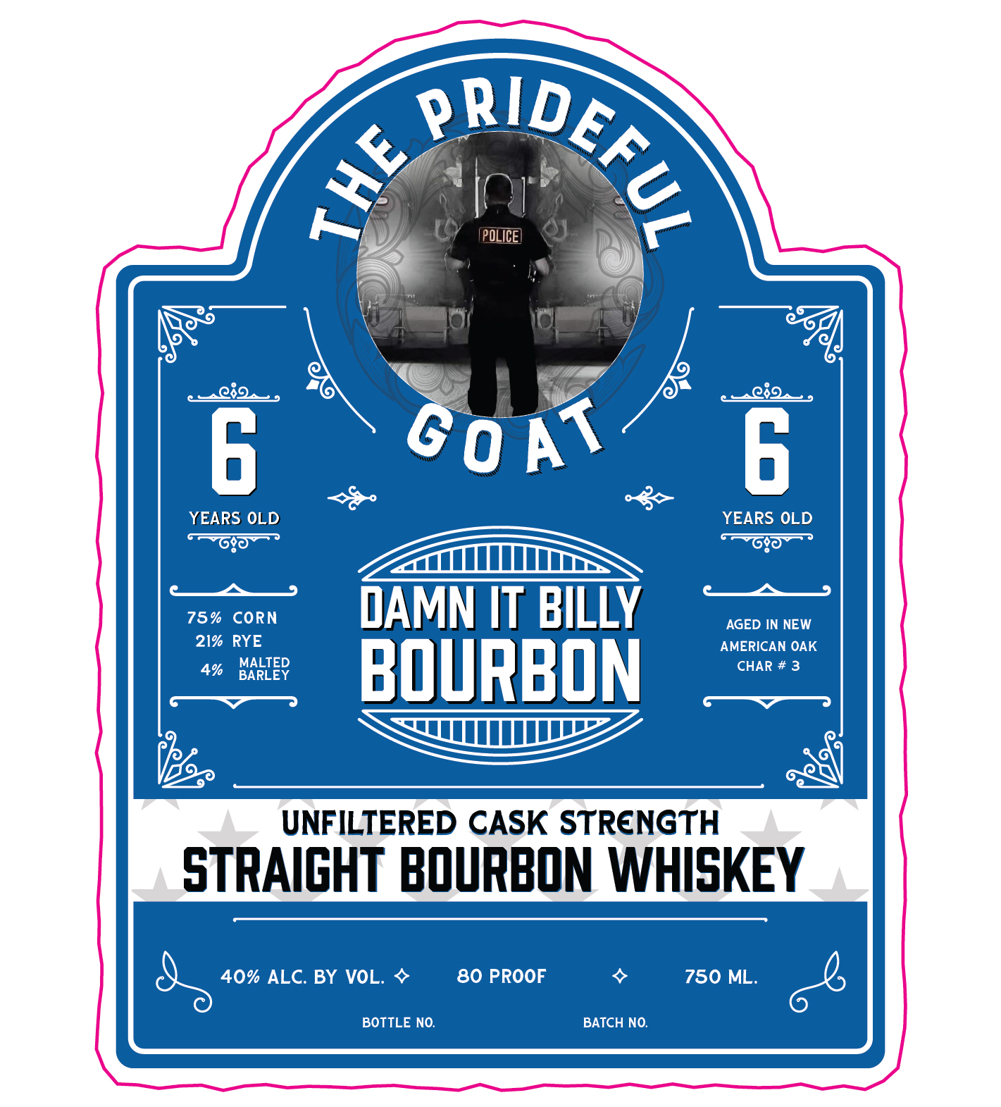Gulf Coast Distillers The Prideful Goat Damn It Billy 6-Year Unfiltered Cask Strength Straight Bourbon Whiskey