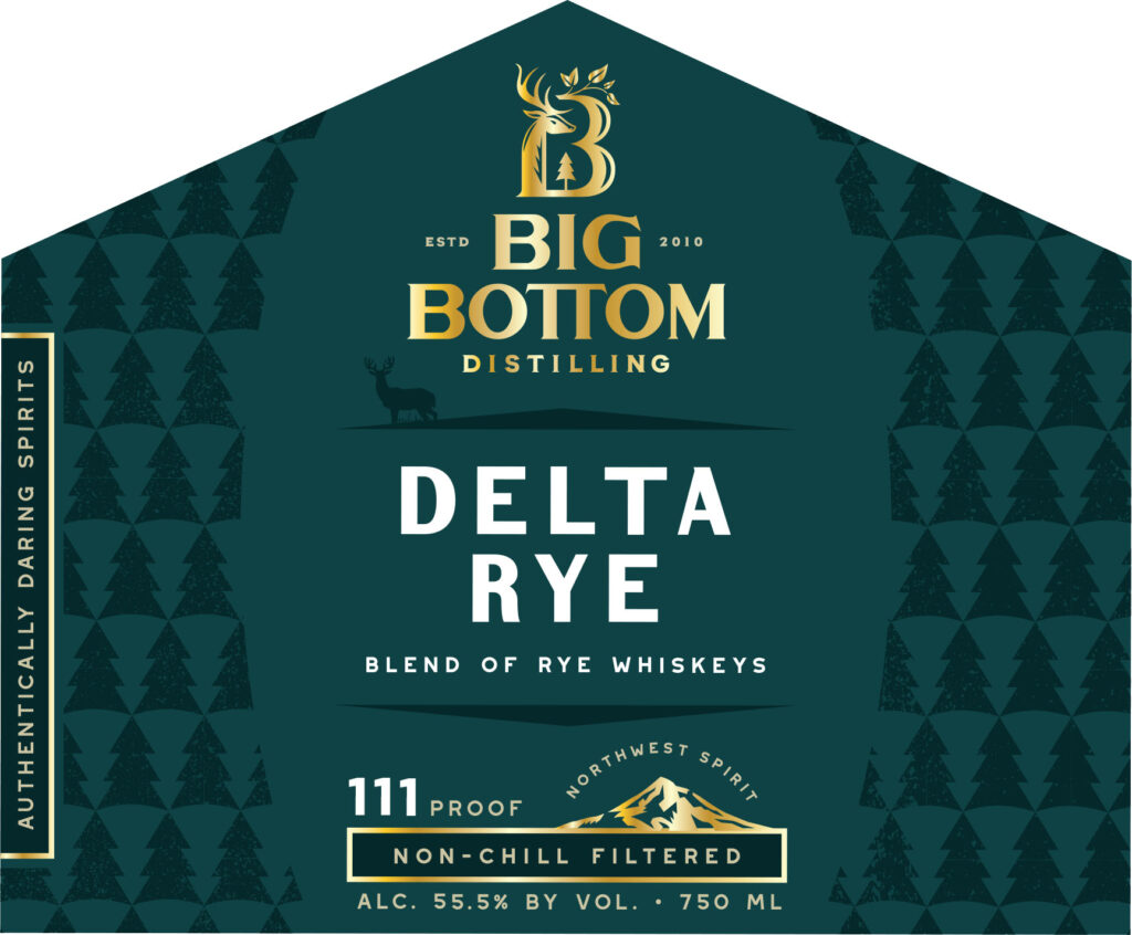 Big Bottom Distilling Delta Rye Whiskey Blend