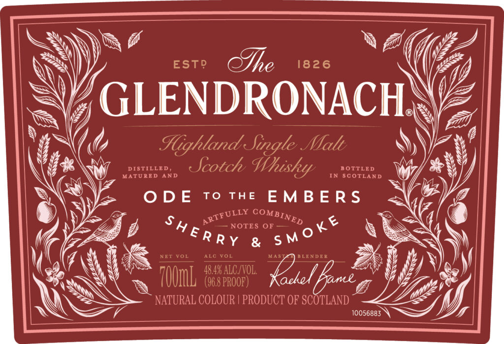 The Glendronach Ode To The Embers Sherry & Smoke Highland Single Malt Scotch Whiskey