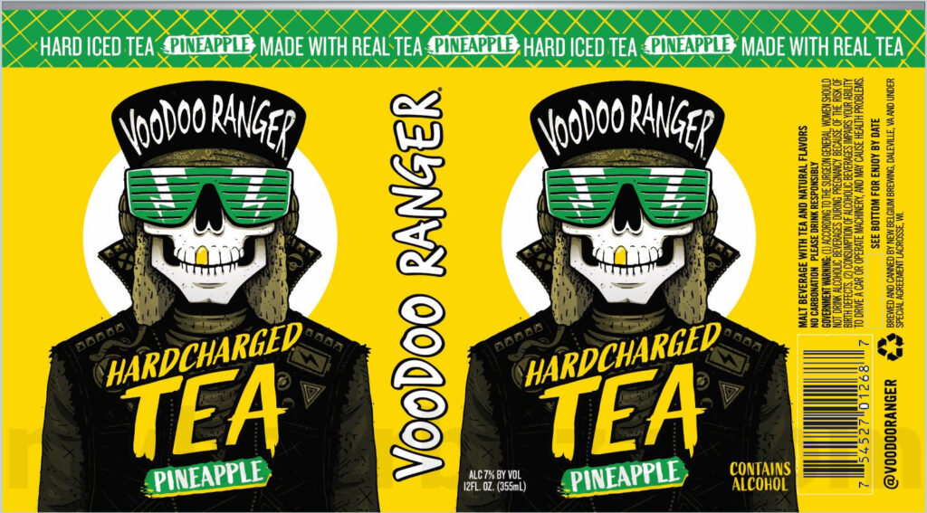 New Belgium Adding Voodoo Ranger Hardcharged Tea Pineapple & Voodoo Ranger Hardcharged Tea Tiger’s Blood