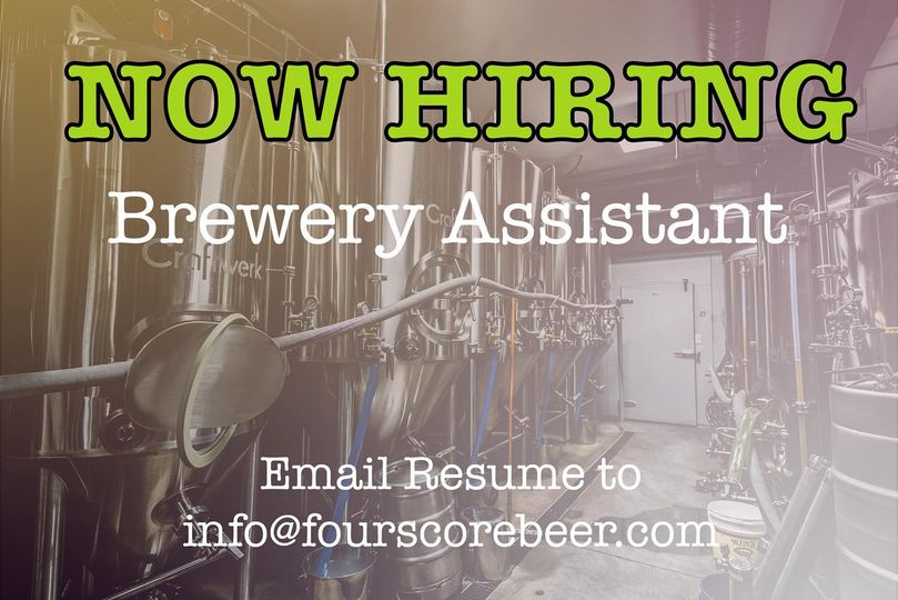 Fourscore Brewing Hiring Brewery Assistant In Gettysburg, PA