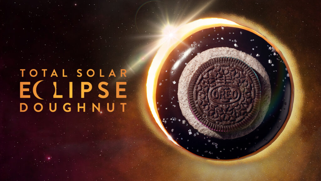 KRISPY KREME® Introduces Total Solar Eclipse Doughnut featuring OREO® Cookie and Pieces, Available April 5-8