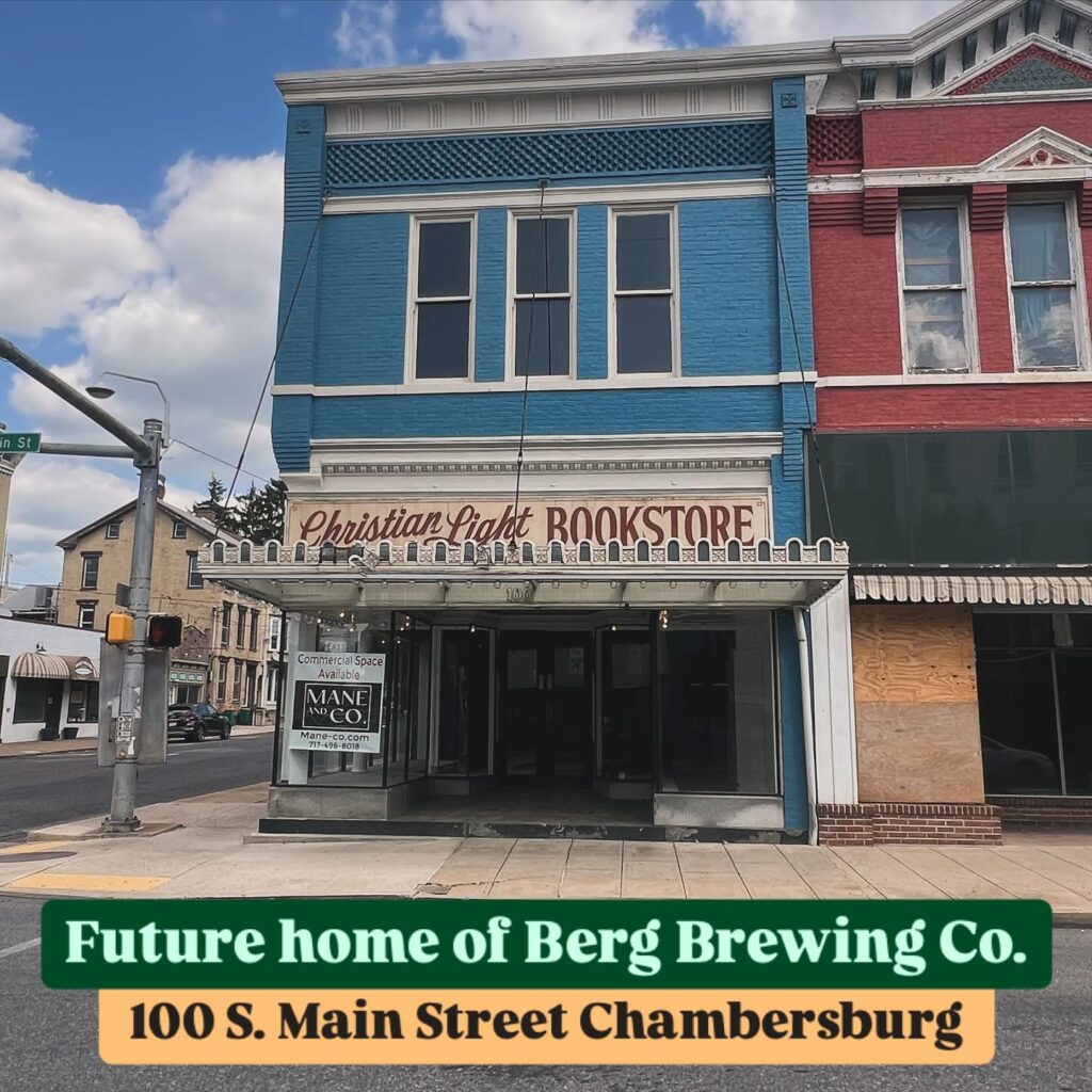 Berg Brewing Opening in Chambersburg, PA