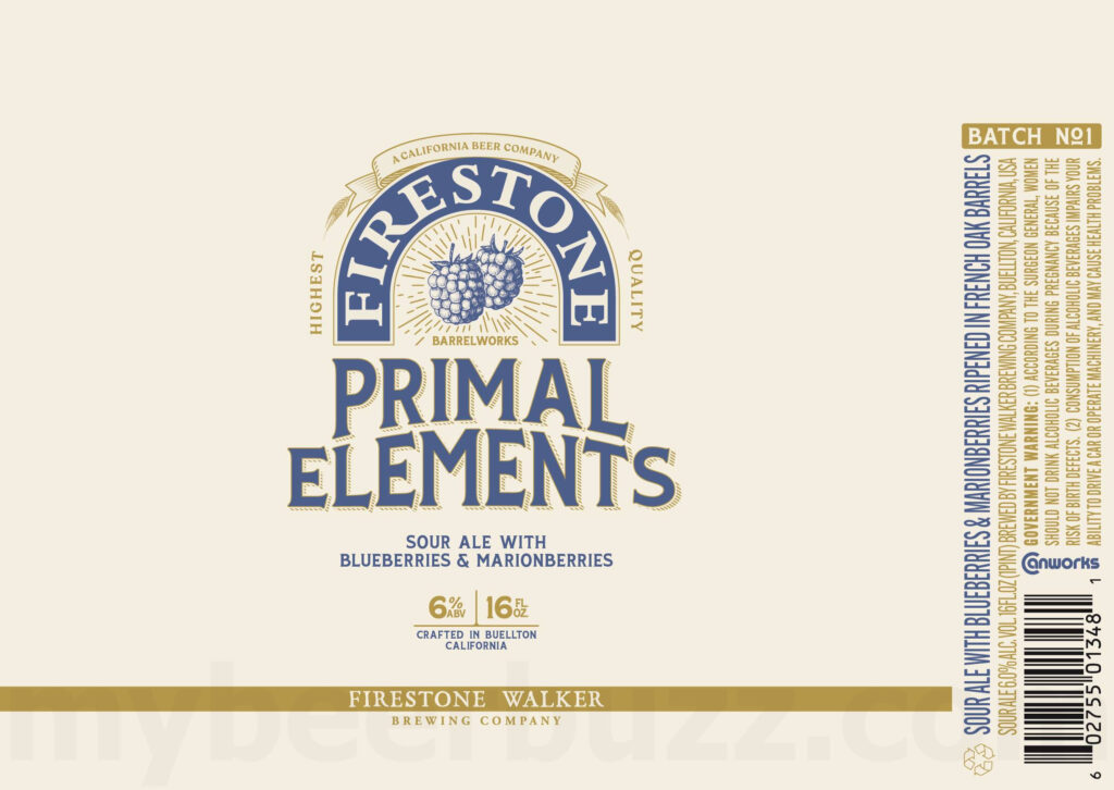 Firestone Walker Barrelworks Adding Primal Elements Canned Variants