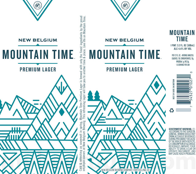 New Belgium Adding Mountain Time Premium Lager 19.2oz Cans