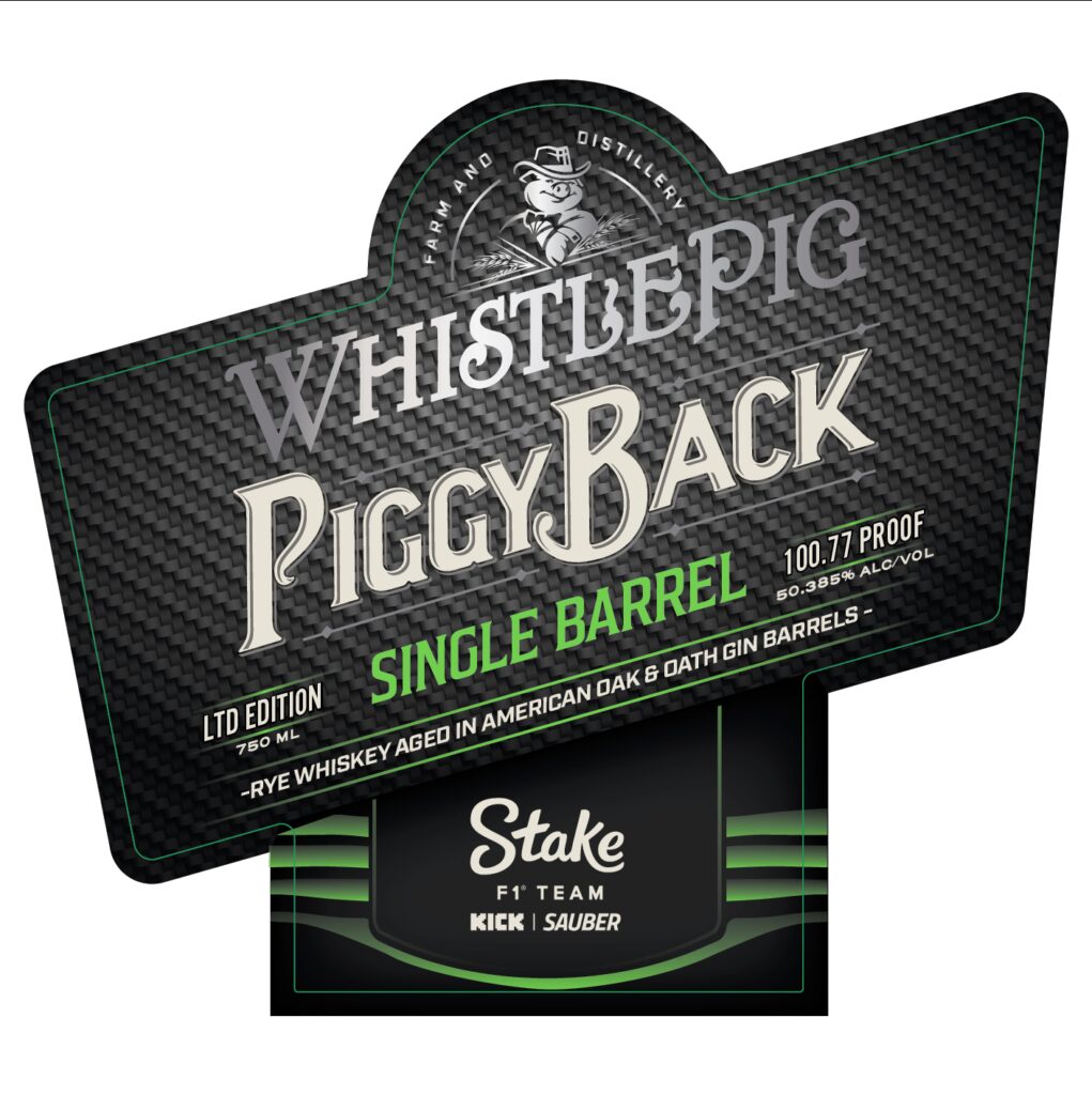 WhistlePig PiggyBack Single Barrel–Stake F1 Team