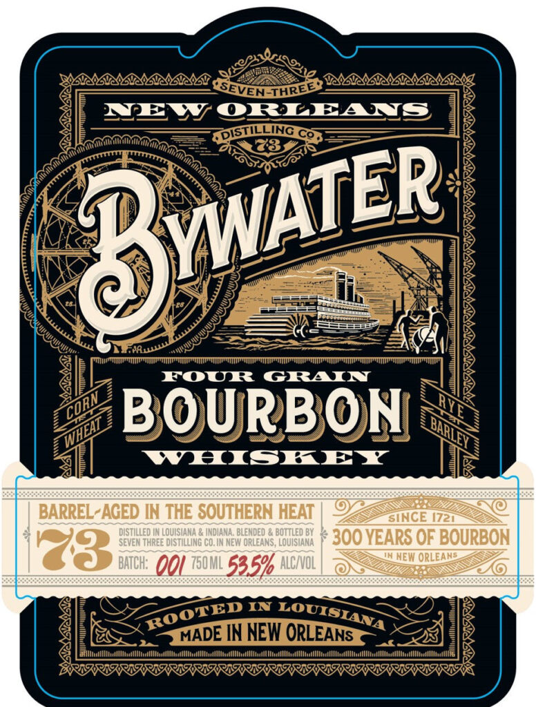 Seven Three Distilling Bywater Four Grain Bourbon Whiskey