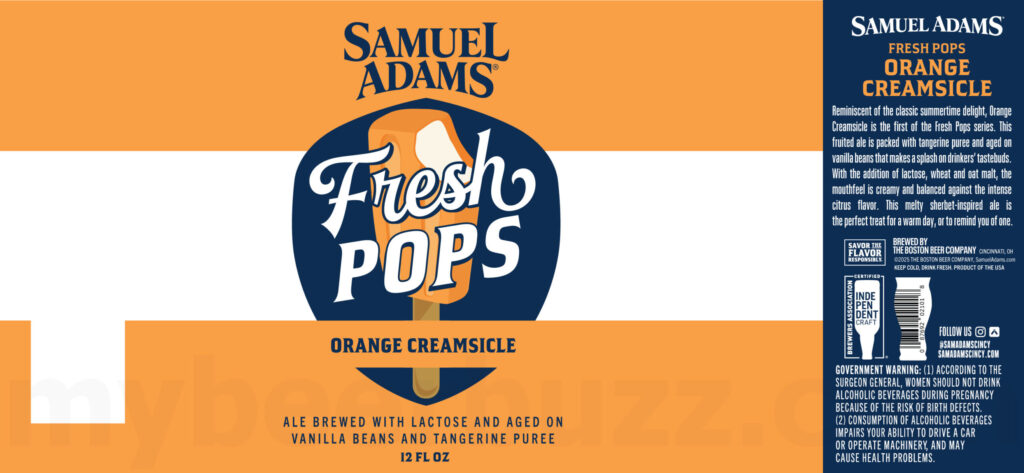 Samuel Adams Adding Fresh Pops Orange Creamsicle & Fresh Pop Strawberry Vanilla Shortcake