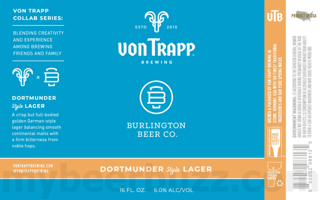 Von Trapp Brewing Adding Dortmunder Style Collaboration & West Coast Style