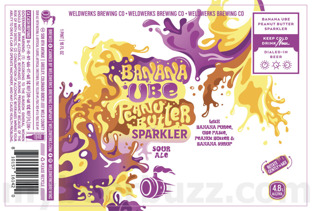 WeldWerks Adding Banana Ube Peanut Butter Sparkler, When Darkness Falls, Chocolate Cherry Cheesecake, Fudgy Grahams & Bisque