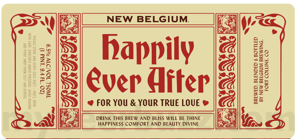 New Belgium Adding Happily Ever After Tart Chocolate Pomegranate Stout