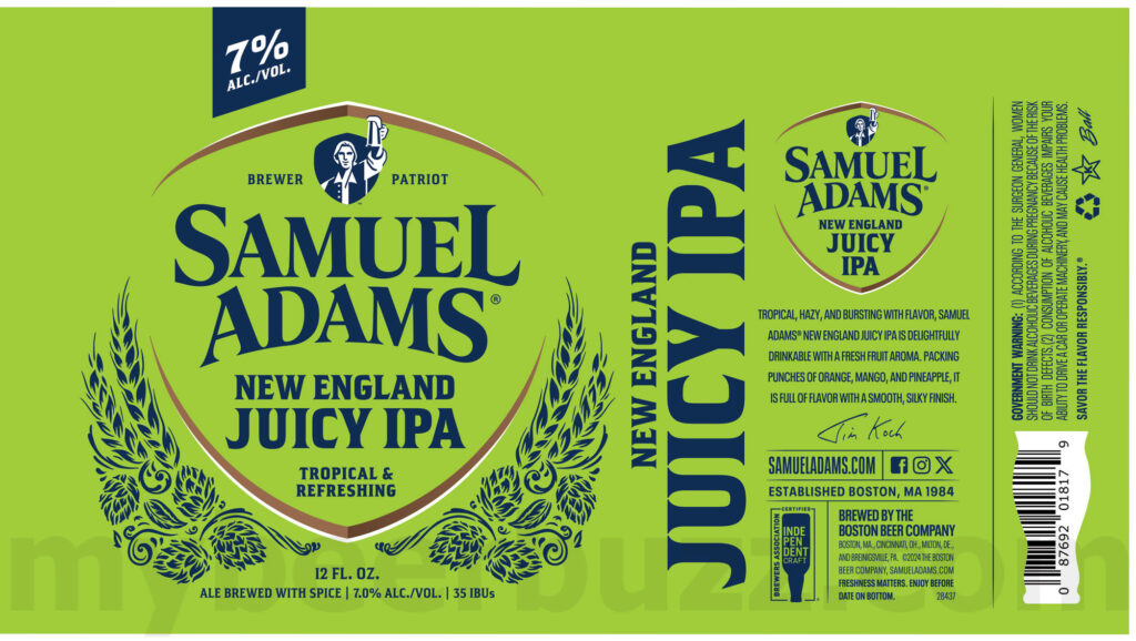Samuel Adams Adding New England Juicy IPA