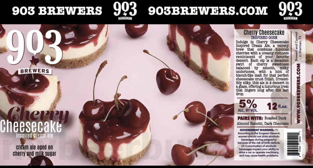 903 Brewers Adding Cherry Cheesecake & Pomegranate Martini