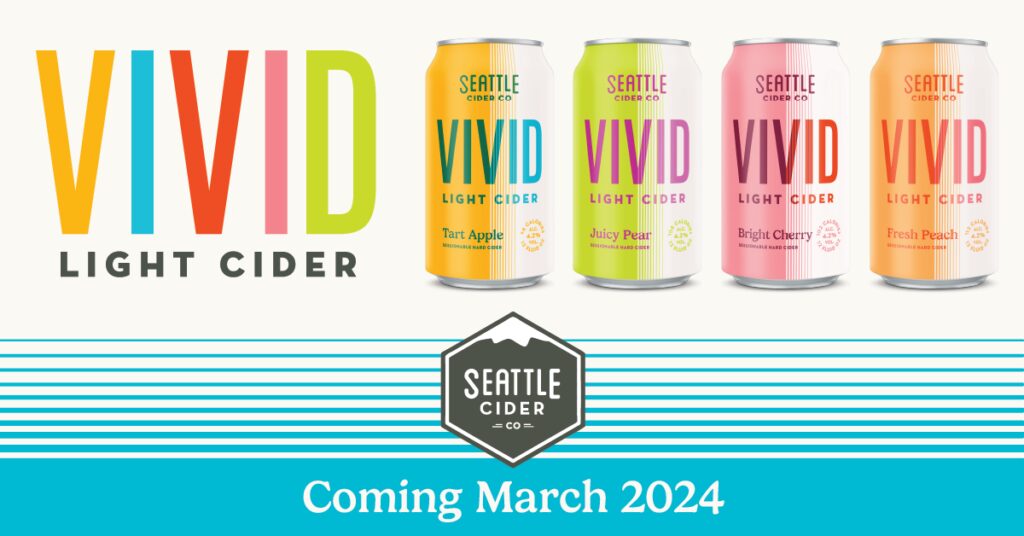 Seattle Cider Co Launches VIVID Light Cider; Four Refreshing Light Cider Flavors