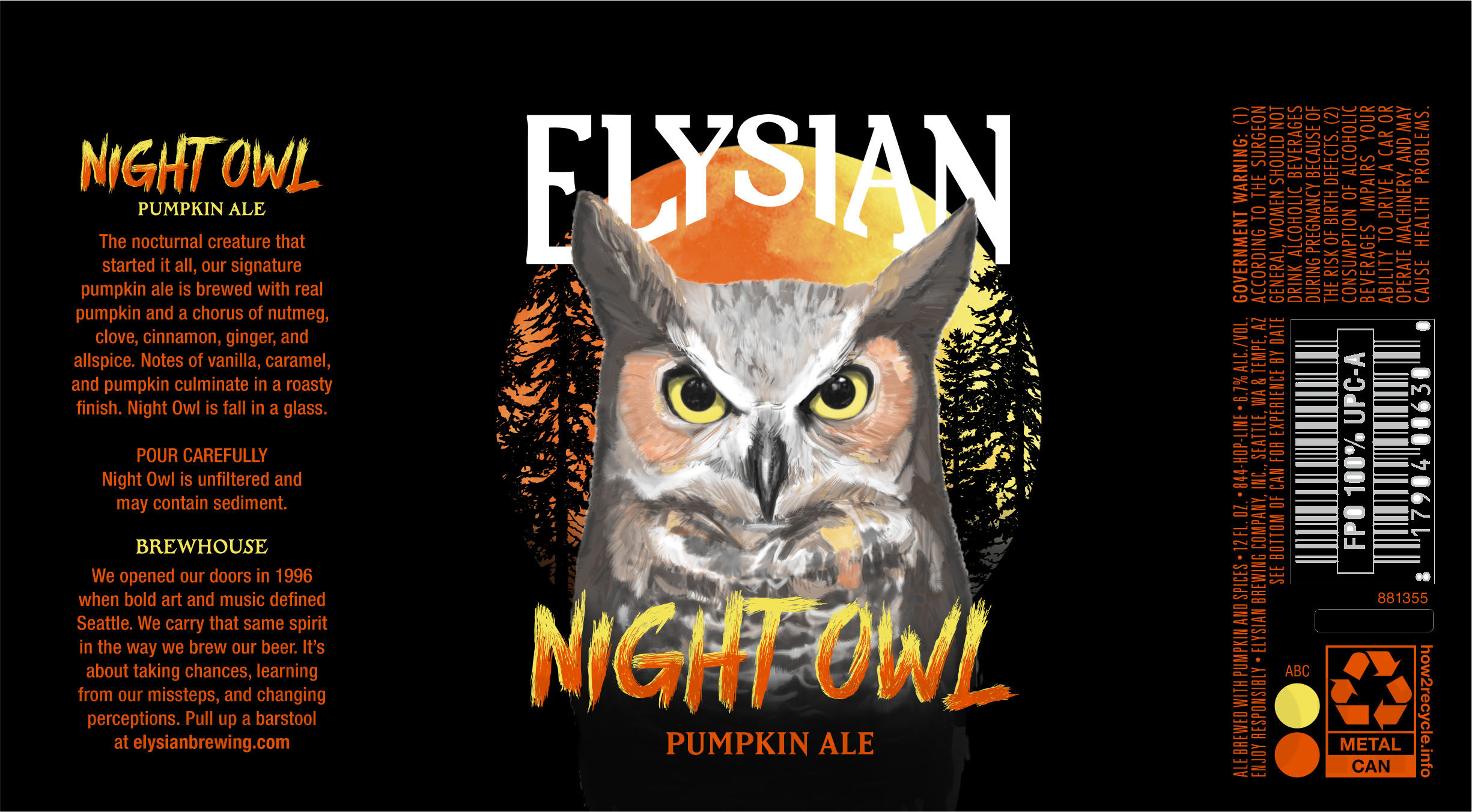 Elysian Night Owl, Punkuccino & Great Pumpkin Returning In Cans For 2025