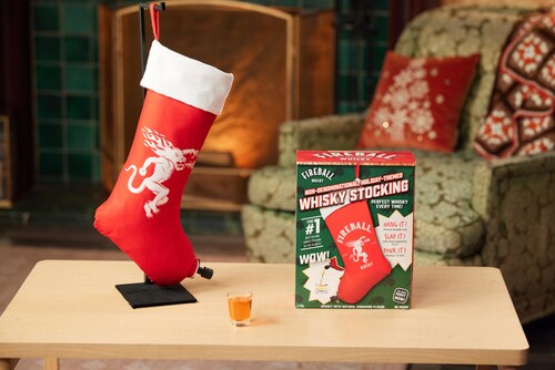 Fireball Wishes America a Slappy Holidays With “Slap-the-Bag-Style” Whisky Stocking Filled with 35 Shots of Cinnamon-y Goodness