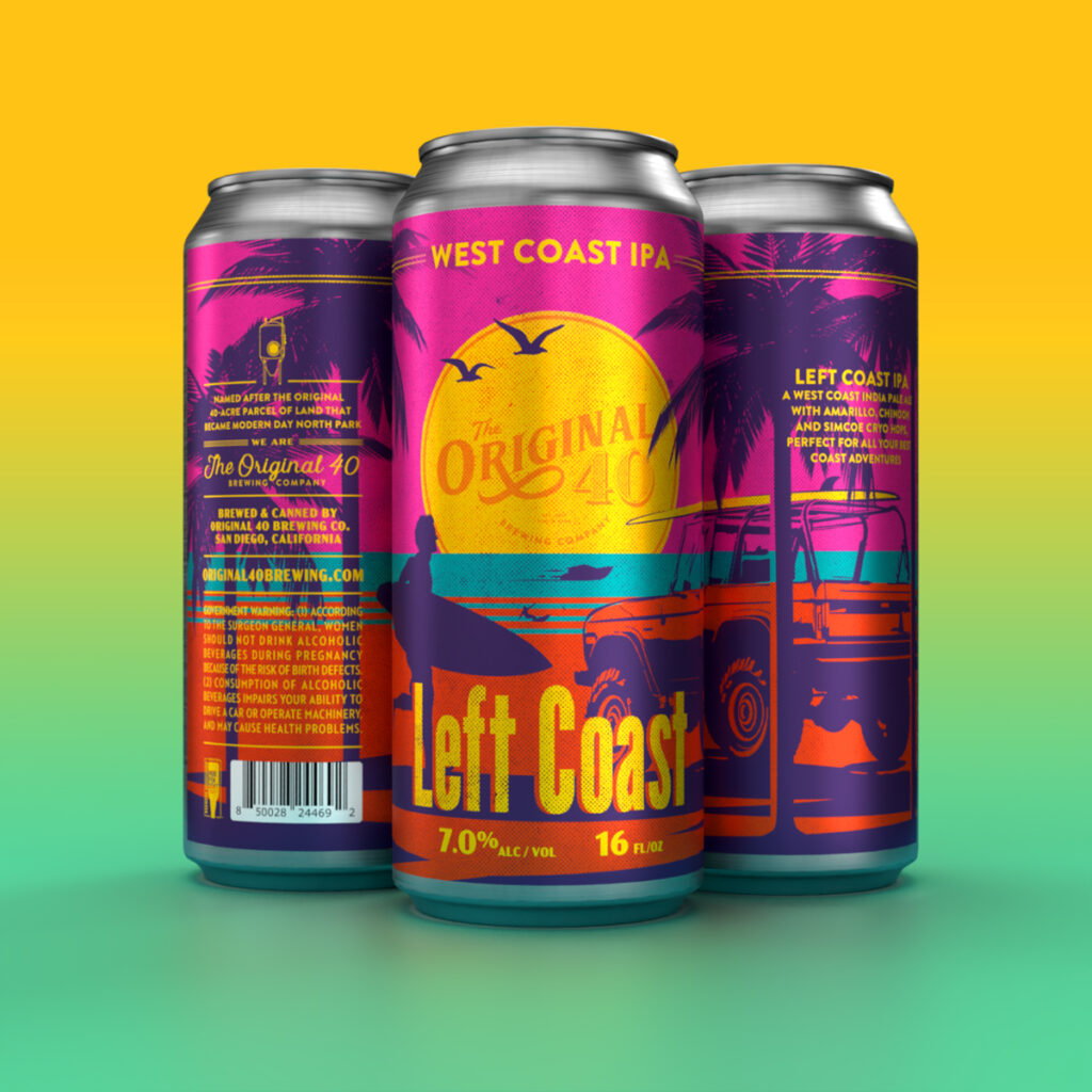 The Original 40 Brewing Company releases Left Coast West Coast IPA