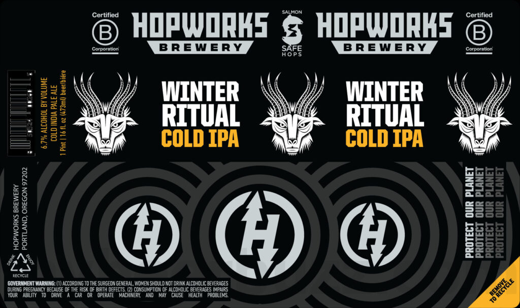 Hopworks Updating Winter Ritual Cold IPA