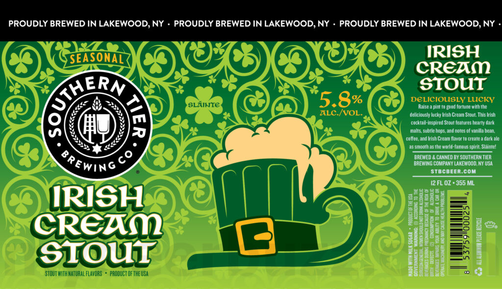 Southern Tier Updating Irish Cream Stout Cans
