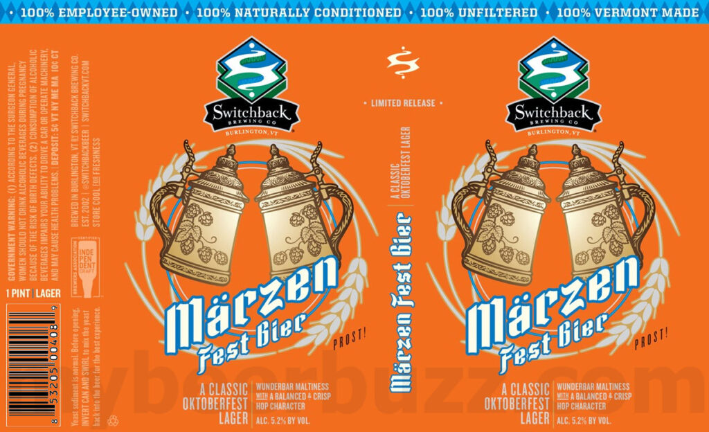 Switchback Brewing Adding Märzen Fest Bier