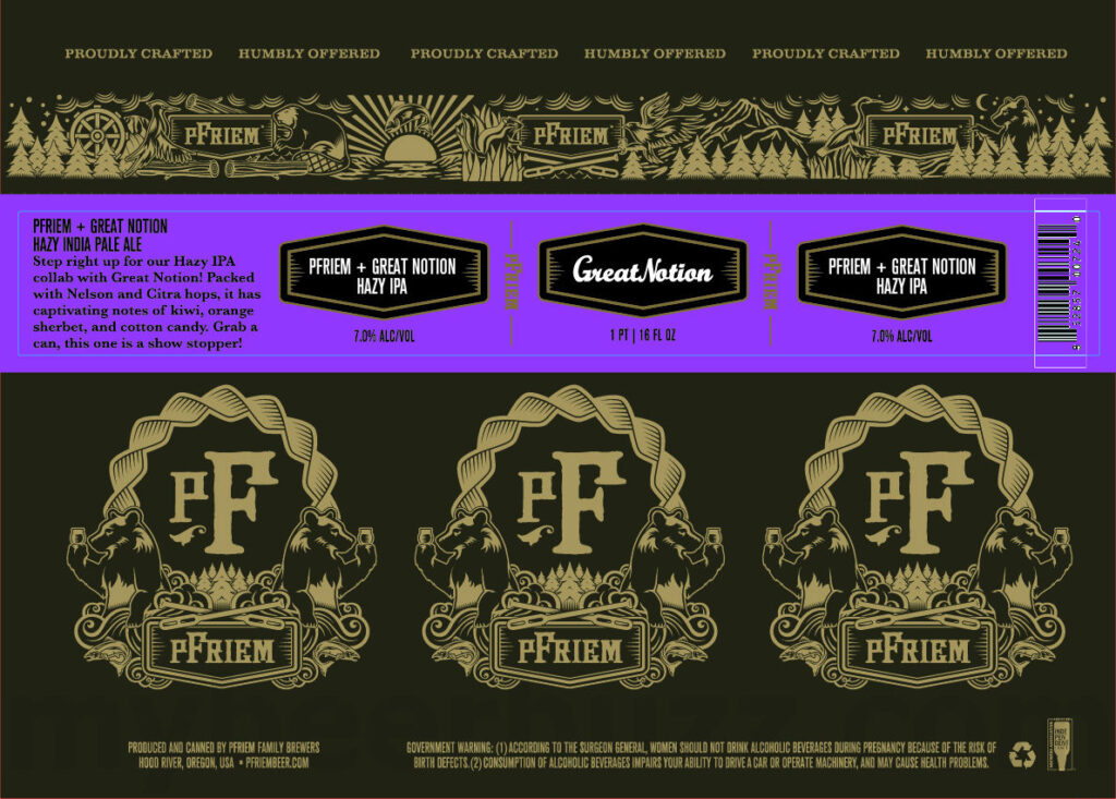pFriem Family Brewers & Great Notion Collaborate On Hazy IPA