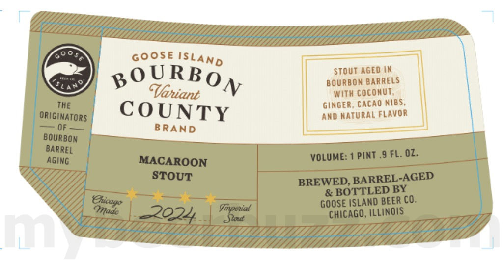 Goose Island Adding Bourbon County Brand Stout Macaroon Stout Variant