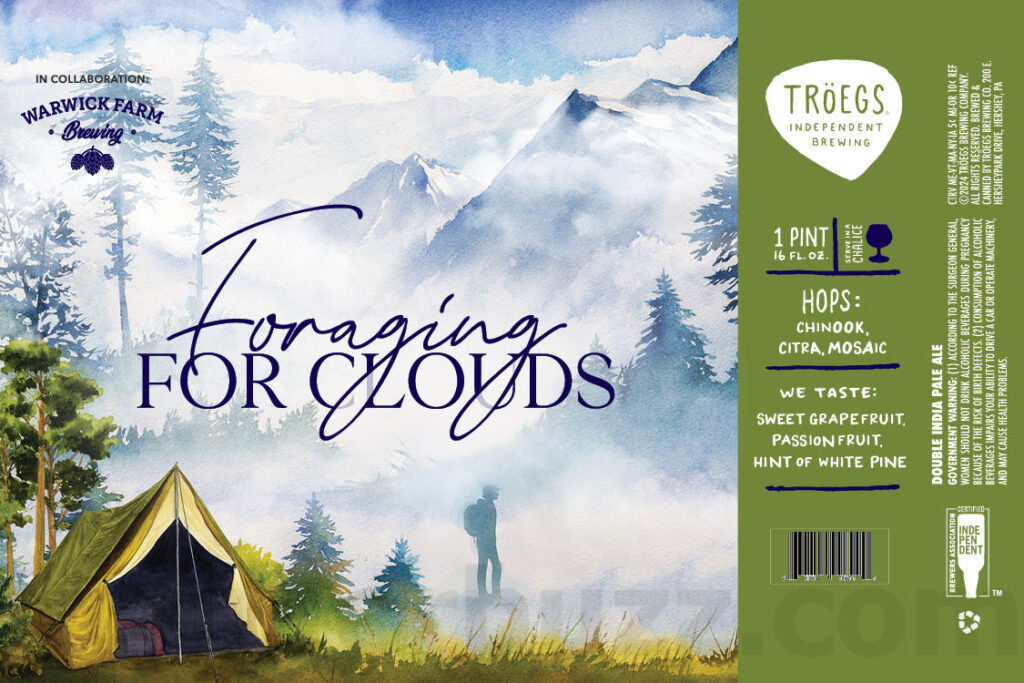 Tröegs Foraging For Clouds Warwick Farm Collaboration Returning For 2024 On July 22nd