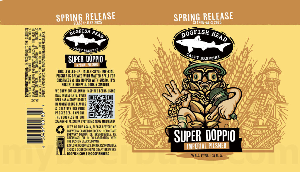 Dogfish Head Super Doppio Imperial Pilsner Coming In Spring 2025