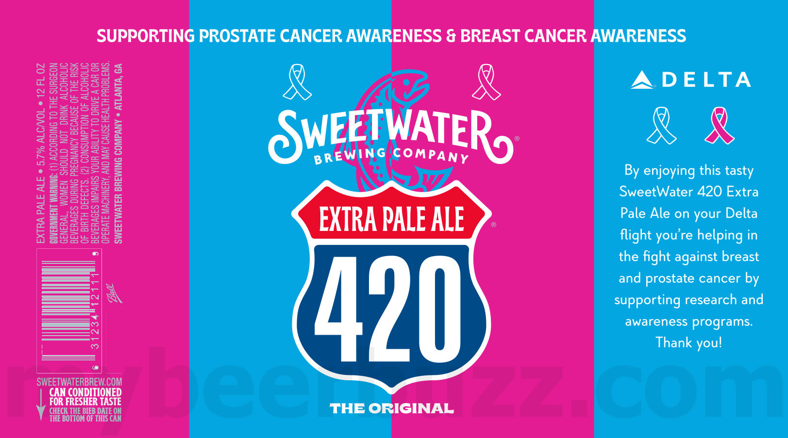 SweetWater & Delta Team Up On 420 To Support Prostate & Breast Cancer Awareness
