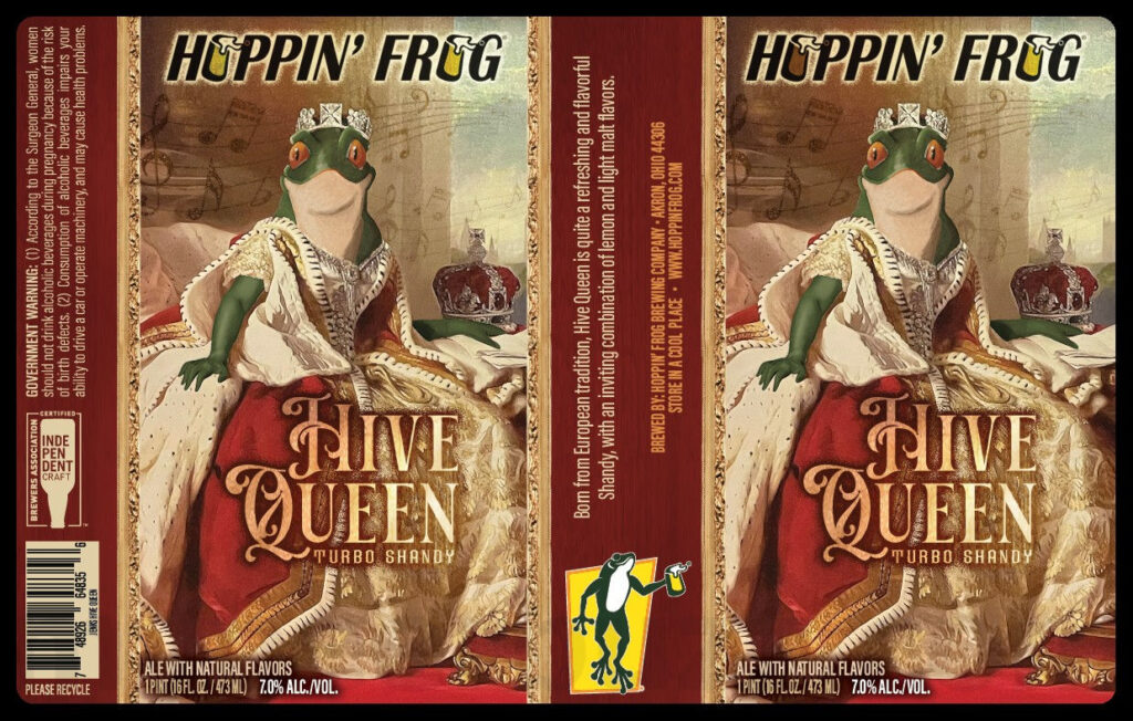 Hoppin’ Frog Adding Hive Queen Turbo Shandy