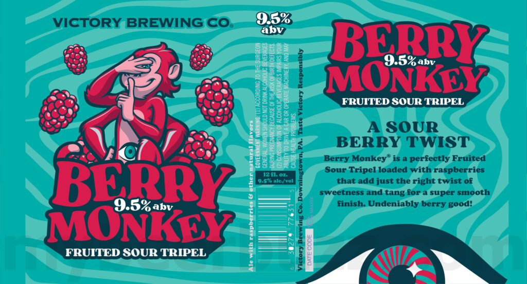 Victory Updating Berry Monkey Cans & Bottles