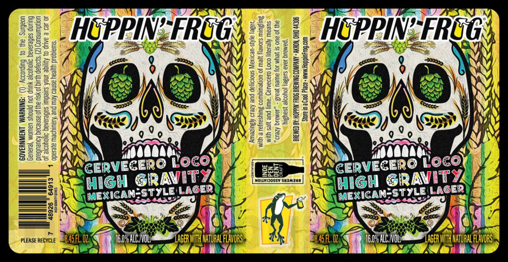 Hoppin’ Frog Adding Cervecero Loco 16%-AbV Mexican-Style Lager