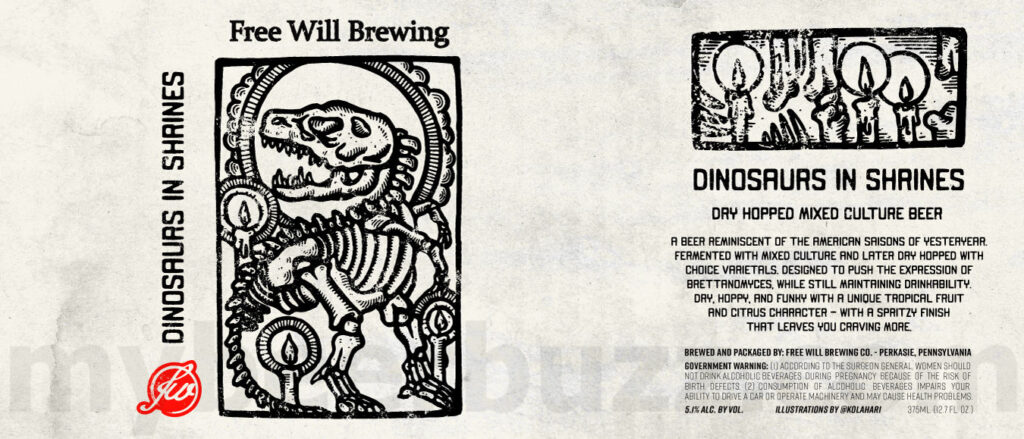 Free Will Adding Dinosaurs In Shrines, Morning Dew IPA, Cloud Farm & Love Letters From The 90’s