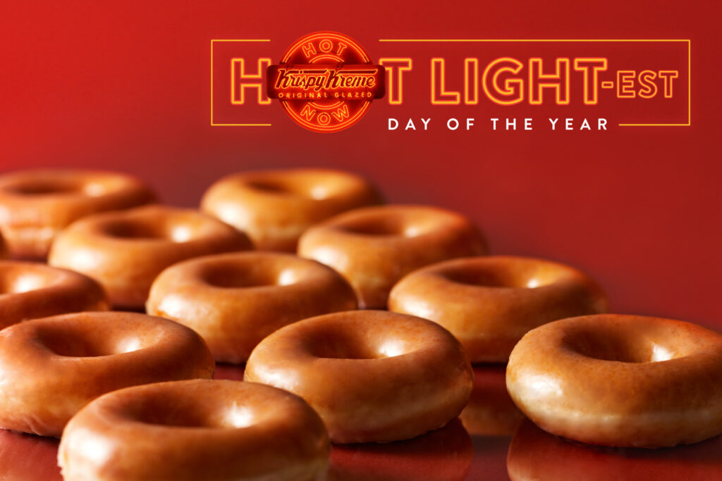 KRISPY KREME® Counts Down to First Day of Summer with Hot Light Happy Hours and ‘Hot Light-est’ Day of the Year