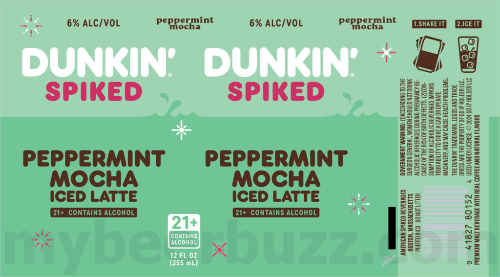 Harpoon & Dunkin’ Team Up For Dunkin’ Spiked Peppermint Mocha Iced Latte