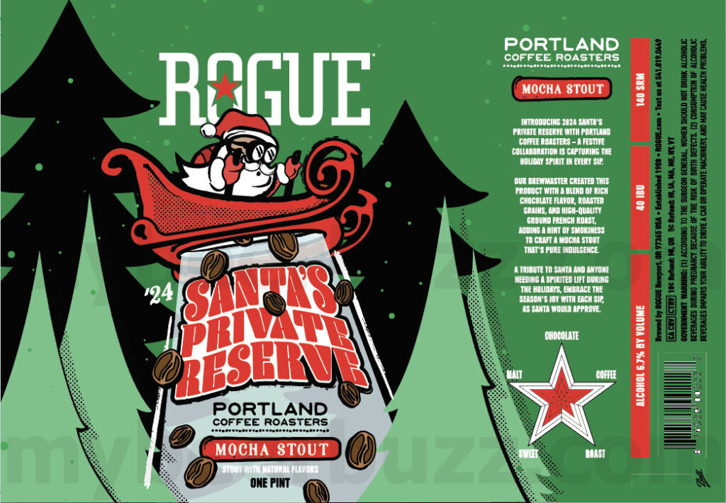 Rogue Reveals 2024 Santa’s Private Reserve Mocha Stout Collaboration