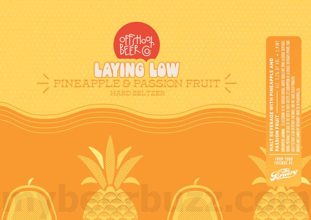 Offshoot Beer Adding Laying Low Pineapple & Passion Fruit Hard Seltzer