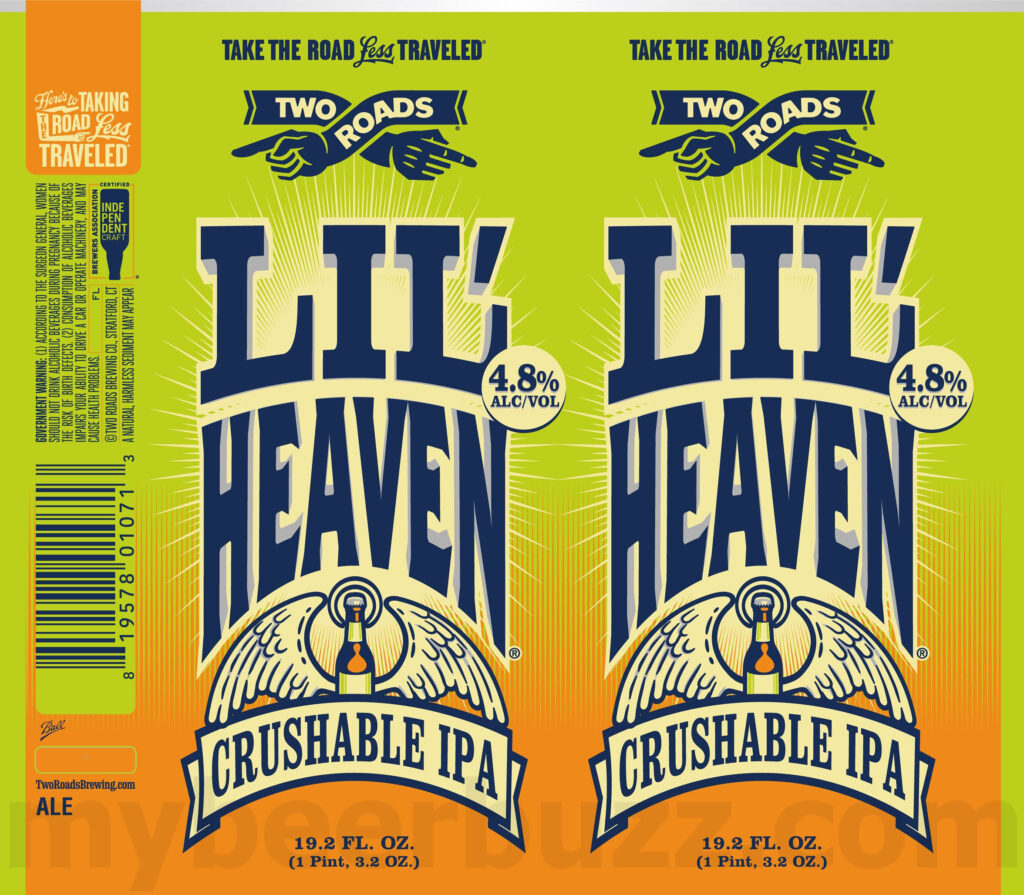 Two Roads Lil’ Heaven Crushable IPA Coming To 19.2oz Cans / Roadsmary’s Spawn / Two Veza