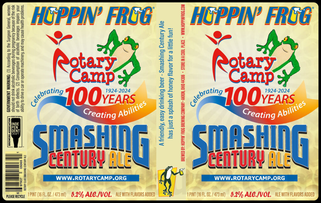 Hoppin’ Frog & Rotary Camp Team Up For Smashing Century Ale / Lily Pad Pilsner / PLX Punch Turbo Shandy