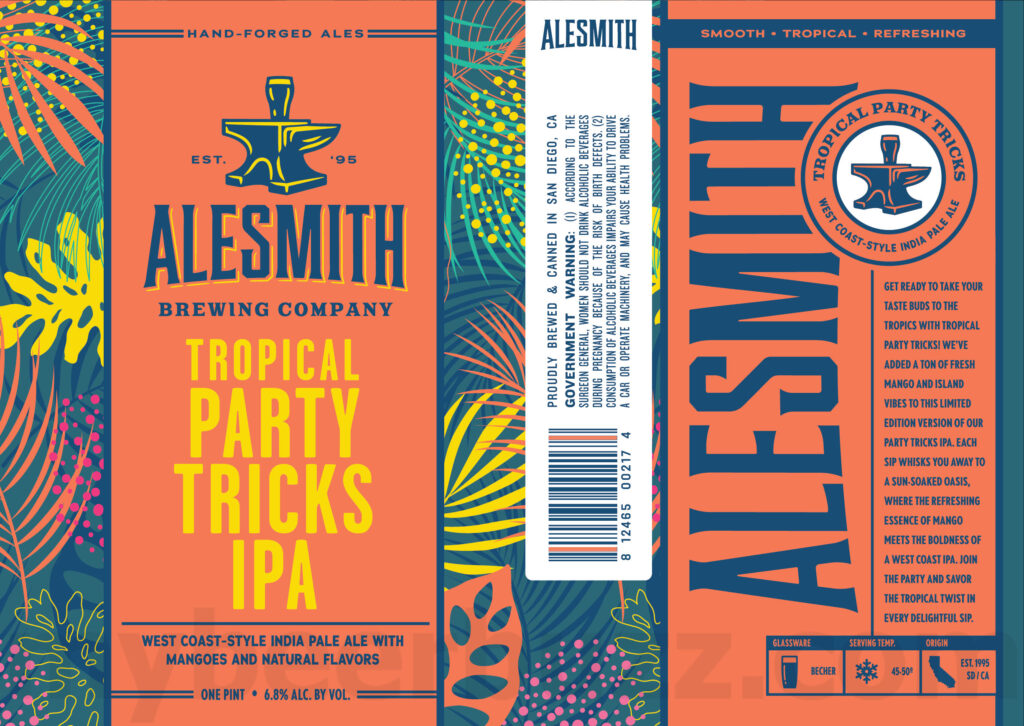 AleSmith Adding Tropical Party Tricks IPA & Double IPA