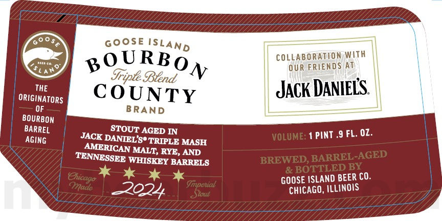 Goose Island Adding 2024 Bourbon County Brand Jack Daniel’s Triple Blend Stout