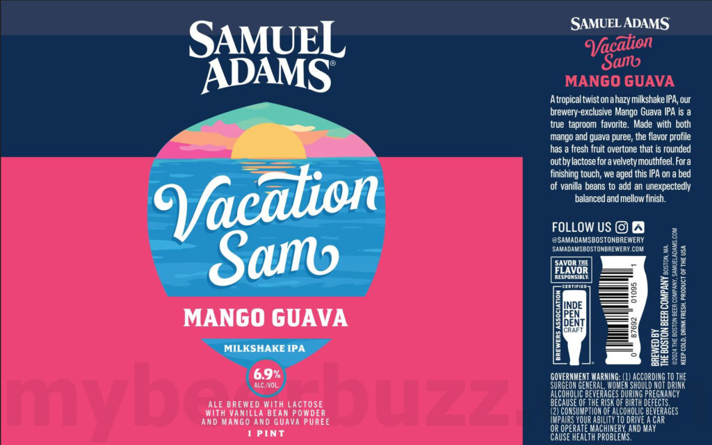 Samuel Adams Adding Vacation Sam Mango Guava
